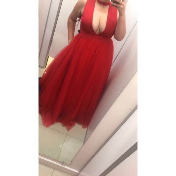 Camille La Vie: Red Elegant Gown - Picture 2 of 2